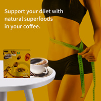 Poudre de café minceur à marque privée avec formule naturelle de Ganoderma, bénéfique pour les adultes, stimule l'énergie, aide à la perte de poids