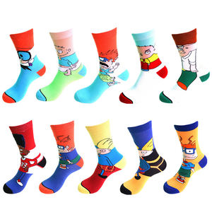 Chaussettes unisexes personnalisées avec motif de lapin de dessin animé <span class=keywords><strong>Duffy</strong></span> <span class=keywords><strong>Duck</strong></span>, en polyester et coton, absorbant la transpiration, chaussettes de sport - Product Image 4