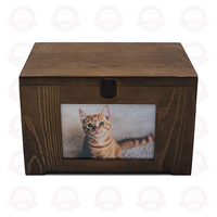 Urna para Mascotas Personalizable de Fábrica con 20 Años de Experiencia, Madera de Paulownia y Abeto, para Entierro de Mascotas