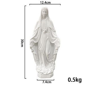 Statue Notre-Dame de <span class=keywords><strong>Lourdes</strong></span>, figurine de la Vierge Marie, ornement pour la décoration de la maison, articles religieux catholiques - Product Image 5