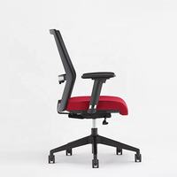 Chaise de bureau ergonomique pivotante en maille avec dossier mi-haut pour le bureau à domicile et le bureau de direction