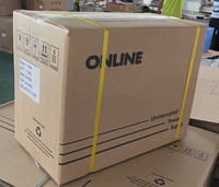 Onduleur monophasé en ligne haute efficacité 900W 1kVA, zéro temps de transfert, onde sinusoïdale pure, 24V, avec batterie au plomb intégrée