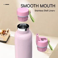Mini portátil 6oz 9oz 12oz 16oz aislado al vacío de acero inoxidable pequeño bebé niños batido taza bebida botella de agua de doble pared
