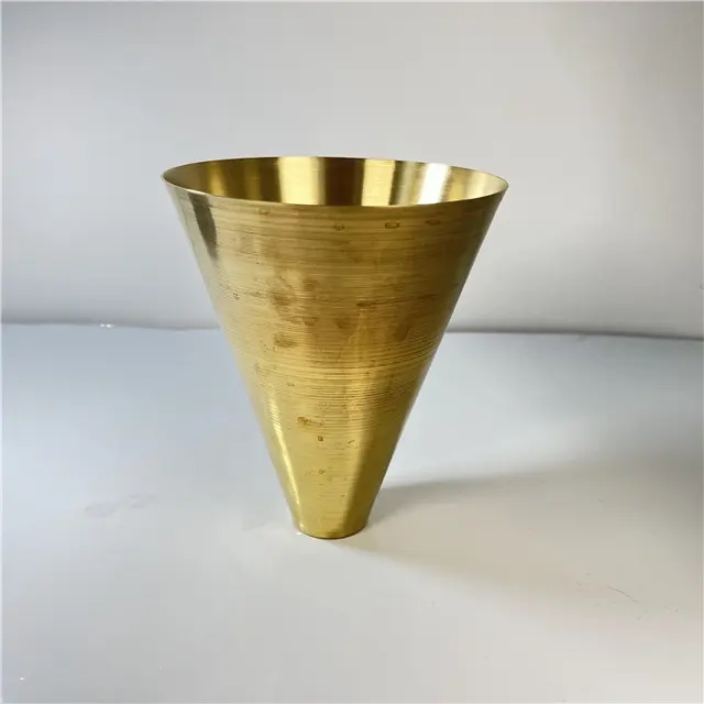 Soild Brass Shade hiện đại Brass hình nón bóng râm chưa hoàn thành Brass ánh sáng đèn bóng râm