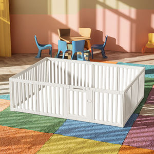 Parc <span class=keywords><strong>de</strong></span> jeu <span class=keywords><strong>de</strong></span> sécurité <span class=keywords><strong>pour</strong></span> bébé OEM Parc <span class=keywords><strong>de</strong></span> jeu en HDPE avec portail verrouillable Assemblage facile Barrière intérieure non toxique certifiée CE <span class=keywords><strong>pour</strong></span> le salon - Product Image 1