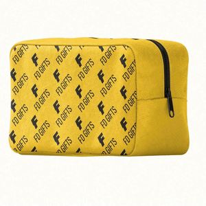 Pochette cosmétique en toile personnalisée très vendue, sac de maquillage de voyage pour cadeaux promotionnels et d'affaires - Product Image 4