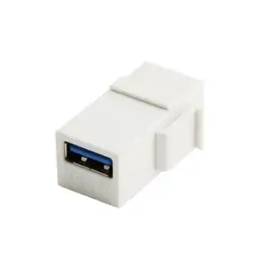 Adaptador USB Keystone USB 3,0 A Keystone Jack Insertar hembra a hembra conector Adaptador para placa de pared Panel de salida