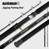 Canne à pêche spinning et jigging OEM en carbone avec guides Fuji, 1,8 m, poids de lancer 150-400g, pour eau salée, avec porte-moulinet Fuji 5+1, pour la pêche au bar.