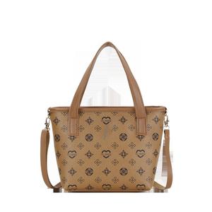 New Style Women's 2025 Retro Print PU Zipper Medium Basket <b>Bucket</b> Crossbody Handbag - Product Image 5