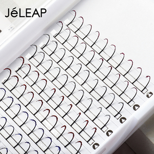 Bán Hàng Trực Tiếp Tùy Chỉnh Long Lanh Màu Sắc Tôi Loại Cổ Tích Lụa Phân Khúc Tự Làm Lash Phần Mở Rộng Cá nhân Lash Gai Cho Wispy Khối Lượng - Product Image 4