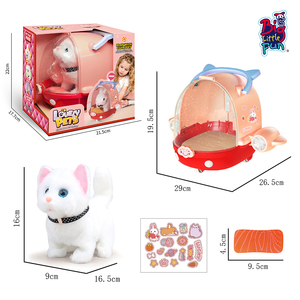 BIG LITTLE FUN - Ensemble de marionnettes lapin et <span class=keywords><strong>chat</strong></span> - Jouets en peluche super doux - <span class=keywords><strong>Oreilles</strong></span> mobiles - Chargement USB - Lavable - Unisexe - Âges 5-13 - Product Image 5