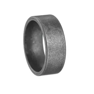 Erkek Yuzuk Simple 8MM Distressed Titanium Steel Mesh anello antico Anillo De Acero Inoxidable Vintage Simple Ring