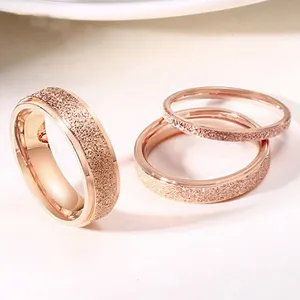 14k gold jewelry sand surface rings fashion smart pigeon custom eternity wedding engagement gold finger ring design for women