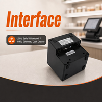 Imprimante thermique de reçus POS 80 mm avec coupeur automatique, machine d'impression de factures sans fil Bluetooth, notification d'ordres à emporter