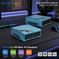 Sharerdp - Mini PC NUC para Juegos y Negocios, con Intel N100 Alder Lake de Cuatro Núcleos, Doble Salida HD DP, Venta al Por Mayor de Fábrica