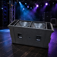 RRS18 Double Subwoofer 18'' Étanche pour Extérieur, Équipement Audio Professionnel DJ, Puissance de Sortie 1200W, 4-8 ohms, Boîtier en Bois 18 Pouces