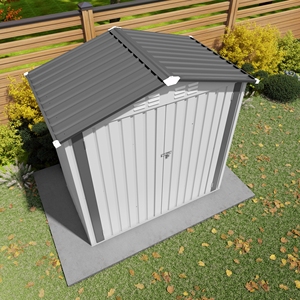 6x3.6ft Iron Contemporary Design Garden Storage Shed Multi-Function Waterproof Outdoor Furniture <b>Tool</b> <b>House</b> Lockable Door - Product Image 6