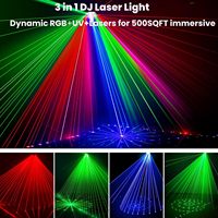 21 Augen RGB UV Disco DJ Party Laserlicht DMX Sound Aktivierter LED Rave für Home Stage Studio & Nightclub Entertain ment