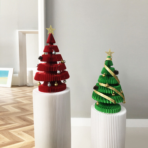 Novedoso Árbol de Navidad <span class=keywords><strong>Plegable</strong></span> de Papel Creativo con Iluminación para Decoración del Hogar y Tiendas de Temporada - Product Image 5