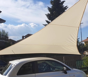 Custom Heavy-Duty Beige HDPE Sun Sombra Vela Pano Pátio Exterior Jardim Piscina Tecida Técnica Poliéster Embalado Rolo - Product Image 6