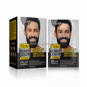 Shampoo colorant pour barbe bio Dexe, crème colorante grise noire pour hommes et femmes, peigne du fabricant d'origine inclus, OEM ODM - Product Image 4