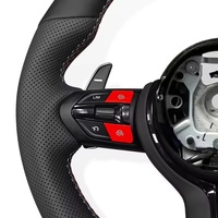Volant sport en cuir pour BMW F10 F11 F15 F16 F20 F30 F31 F32 F36 E70 E71 E84 E87 E90 M3 M4