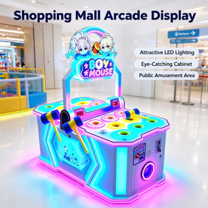 Macchina <span class=keywords><strong>da</strong></span> gioco a gettoni per genitori e figli con martelli su cavi e due mazzi di carte, ideale per centri divertimento familiari e zone <span class=keywords><strong>giochi</strong></span> nei centri commerciali - Product Image 4