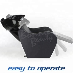 BonnieBeauty – Fauteuil de lavage électrique de luxe moderne pour salon de coiffure, avec bac en fibre de verre et fonctions réglables, à vendre - Product Image 3