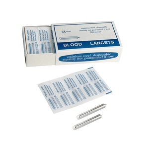 Lancetas Desechables de Acero Inoxidable, 200 Piezas, para Toma de Muestras de Sangre, Uso Médico - Product Image 3