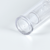 Bouteille de mélange double compartiment deux-en-un pour poudre et huile, avec pompe, pour emballage de produits de soin personnel