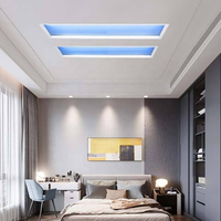 Plafonnier LED intelligent effet ciel bleu naturel pour salon, 2000-10000K, design moderne, contrôle par téléphone, indice de protection IP54