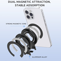 Support magnétique pour téléphone en alliage d'aluminium FY91-G avec base rotative et hauteur réglable - Support portable pour bureau/table de chevet pour usage professionnel