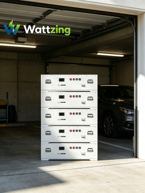 New 20kWh Stackable  Home Energy Storage 51.2V LiFePO4 Residential Solar Battery Smart BMS House Emergency Backup Power