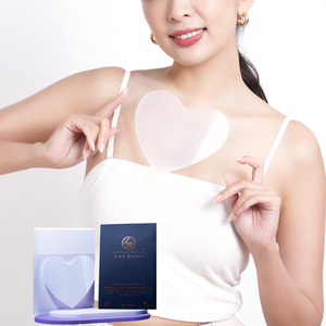 Almohadilla antiarrugas para el cuello de silicona resistente al agua Almohadillas de silicona para el pecho antiarrugas reutilizables para el corazón para arrugas - Product Image 6