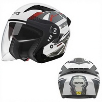 Casco de Motocicleta Eléctrico con Certificación 3C, Media Cara, Carcasa de ABS, Certificación DOT, Color Personalizado, Espuma Cómoda y Ventilada