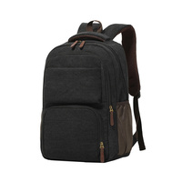 Sac à dos scolaire vintage en toile, sac à dos pour ordinateur portable de 15.6 pouces, meilleur cadeau pour étudiant