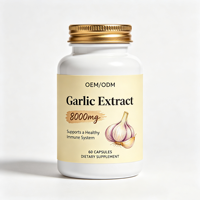 Capsules d'extrait d'ail OEM/ODM 8000mg – Complément alimentaire à base de plantes pour soutenir un système immunitaire sain