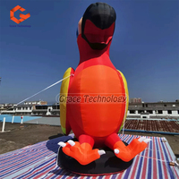 Modèle d'oiseau gonflable géant personnalisé-mascotte de perroquet pour la promotion des entreprises annonçant des objets gonflables