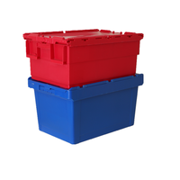 Boîte plastique avec couvercle, caisse souple en plastique, a canette mobile nouée, vente directe d'usine
