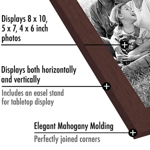 Bộ Khung Tranh Treo Tường Bộ Sưu Tập Gỗ Gụ <span class=keywords><strong>10</strong></span> Sản Phẩm Có Kích Thước 8X10, 5X7, 4X6 Bằng Gỗ Tổng Hợp Với Kính Chống Vỡ - Product Image 3