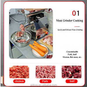 Picadora de carne eléctrica de acero inoxidable de alta potencia con función de fabricación de salchichas para uso doméstico y comercial - Product Image 2