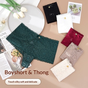 Nuevo Diseño, Tanga de Algodón para Mujer, Sexy, Antibacteriana, Floral, Transpirable, Cómoda, Tipo Bóxer Pequeño - Product Image 2