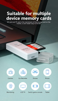 Adaptador de lector de tarjetas de memoria TF SD para PC, portátiles, lector de tarjetas de plástico ABS de alta velocidad USB2.0 2 en 1 Usb3.0, lector de tarjetas TF SD