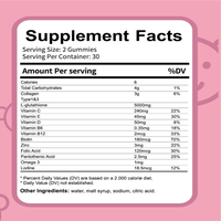 OEM Gummies L-Glutathion 13 en 1 60 Unités Éclat de la Peau Anti Âge Beauté Baies Mixtes GMP