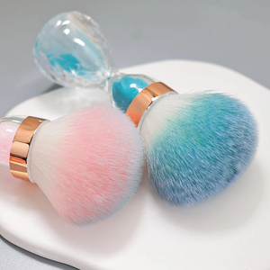 Brocha de Uñas Qianya Tiktok Ins <span class=keywords><strong>Sandclock</strong></span>, Nuevo Diseño, para Polvo de Uñas, Limpieza de Polvo, Brocha de Maquillaje para Ojos y Rostro con Diamantes de Imitación - Product Image 4