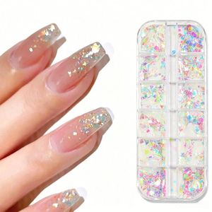 12 Grilles de Breloques Mixtes pour Ongles : Étoiles, Lunes, Cœurs et Formes Variées – Strass Tendance 3D pour Décorations d'Ongles Adaptées à Toutes les Manucures - Product Image 4