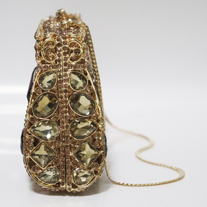 Bolso de Mano Pequeño de Lujo para Mujer, con Cristales, Diamantes de Imitación y Piedras, Estilo Clásico para Bodas y Eventos - Product Image 4