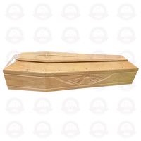 Ataúd/Urna Funeraria Hecho a Mano de Estilo Europeo, Certificado FSC, Personalizable, Ecológico