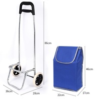 Chariot de courses pliable 2024 pour acheter des légumes, des produits d'épicerie, chariot utilitaire en métal robuste pour monter les escaliers, sac avec des chaises pliables