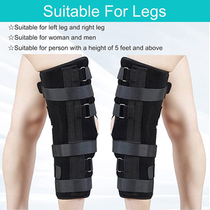HKJD Férula Ortopédica de Rodilla Personalizada con Soporte de Pierna Recta, Inmovilizador de Rodilla de Tres Paneles, Paneles Laterales Largos Ajustables, Férula de Pierna - Product Image 6